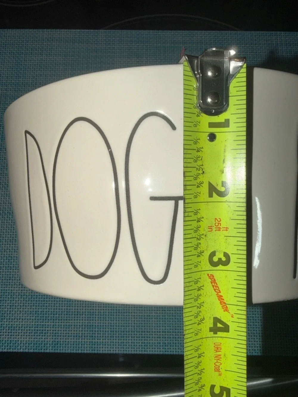 RAE DUNN White Ceramic ‘Dogs Rule’ lettering